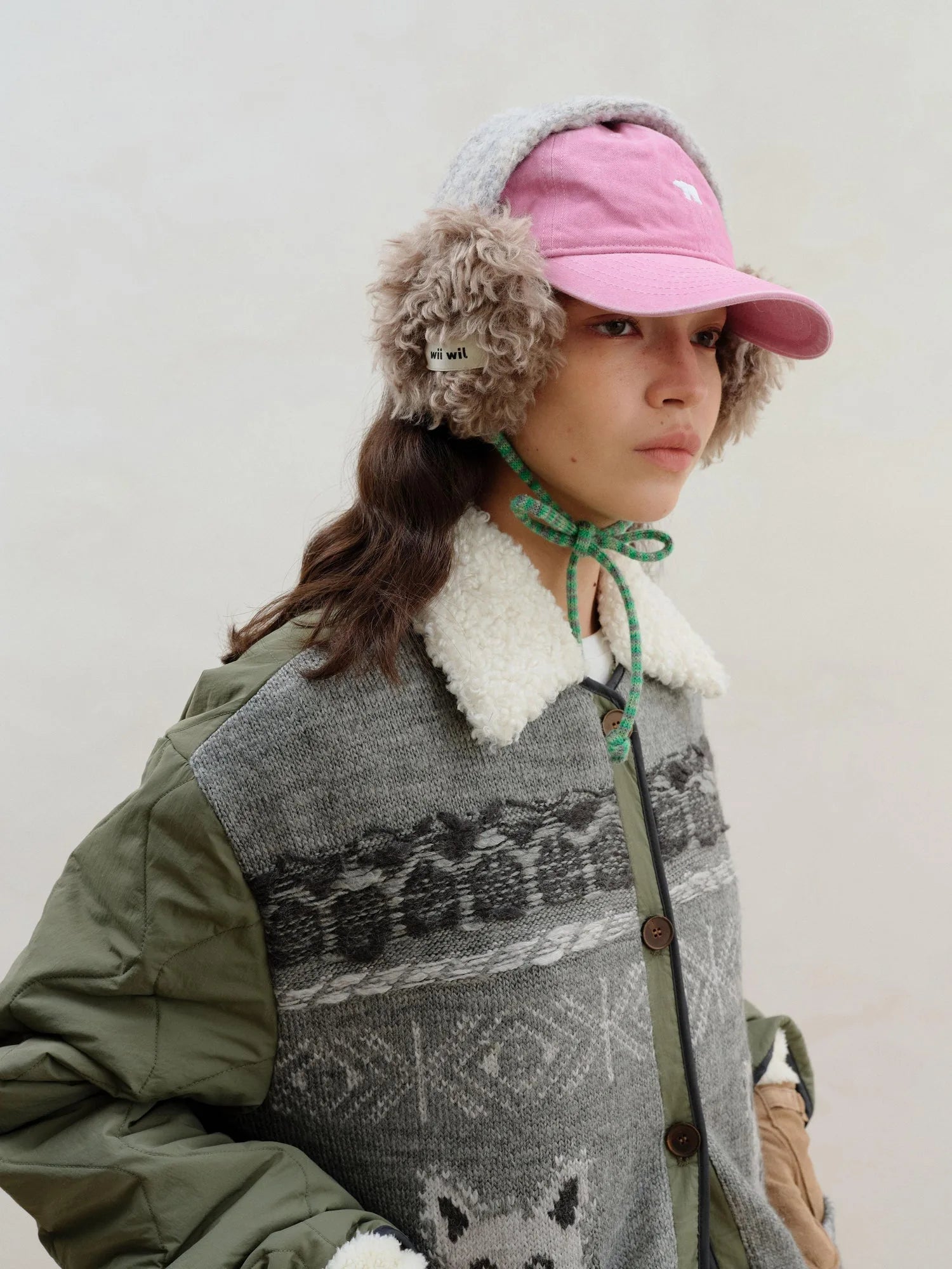 Double Tone Wool Blend Winter Ear Muffs