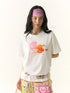 Hand Drawn Starfish Fruit Print T-shirt