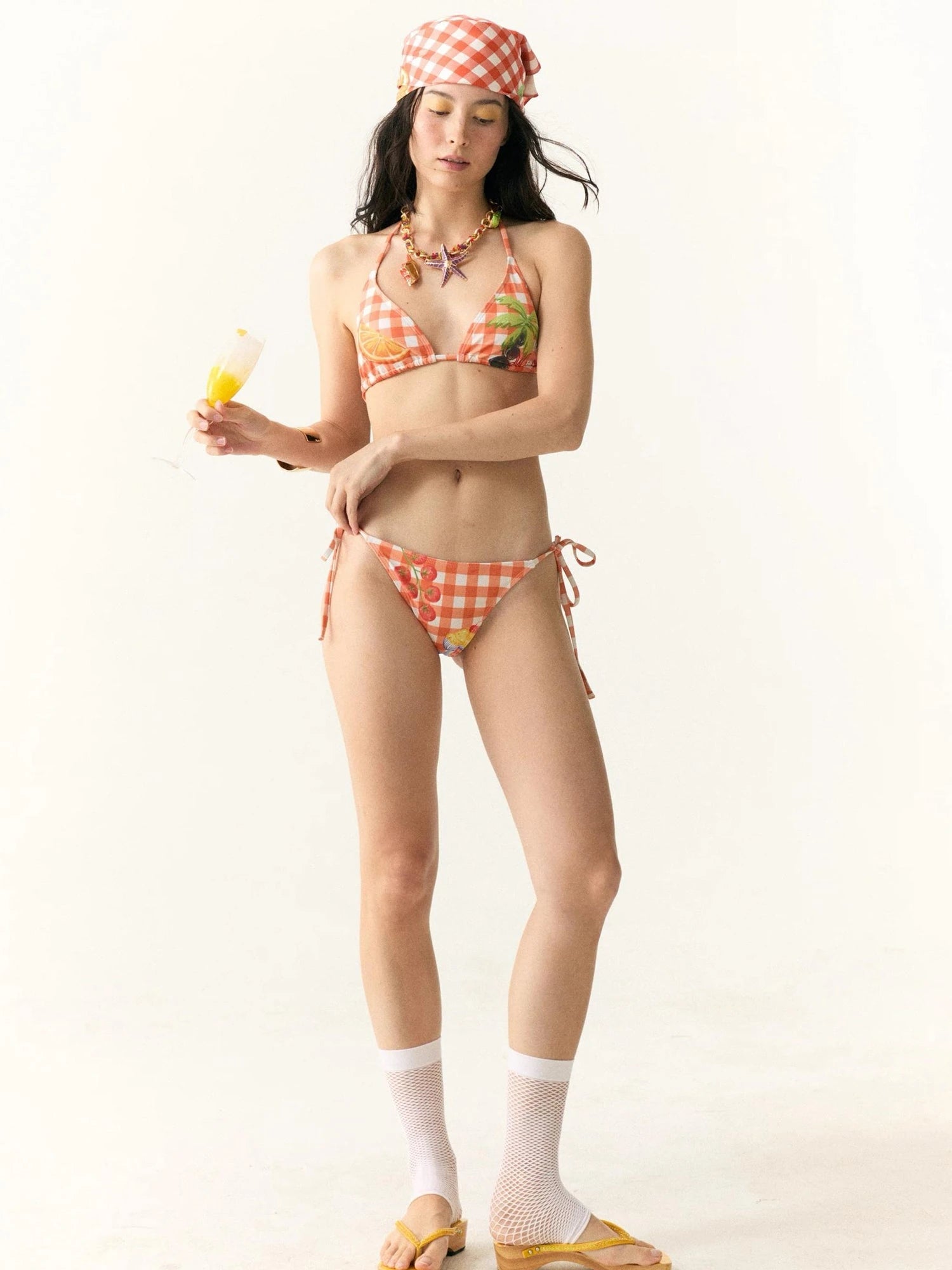 Tropical Coconut Tree Print Bandana Scarf