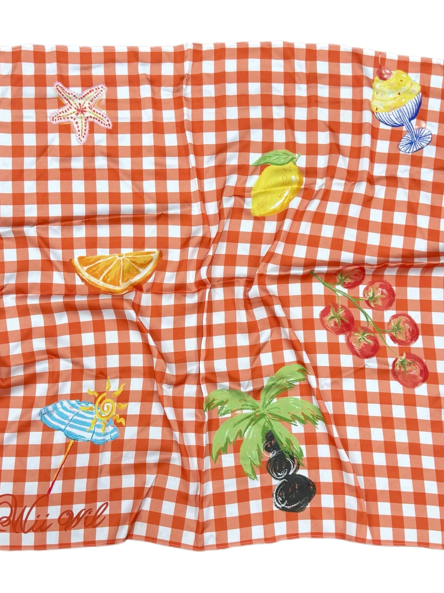 Tropical Coconut Tree Print Bandana Scarf