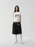 wii wil V-Neck Athletic Tee With Print And Mesh Panels