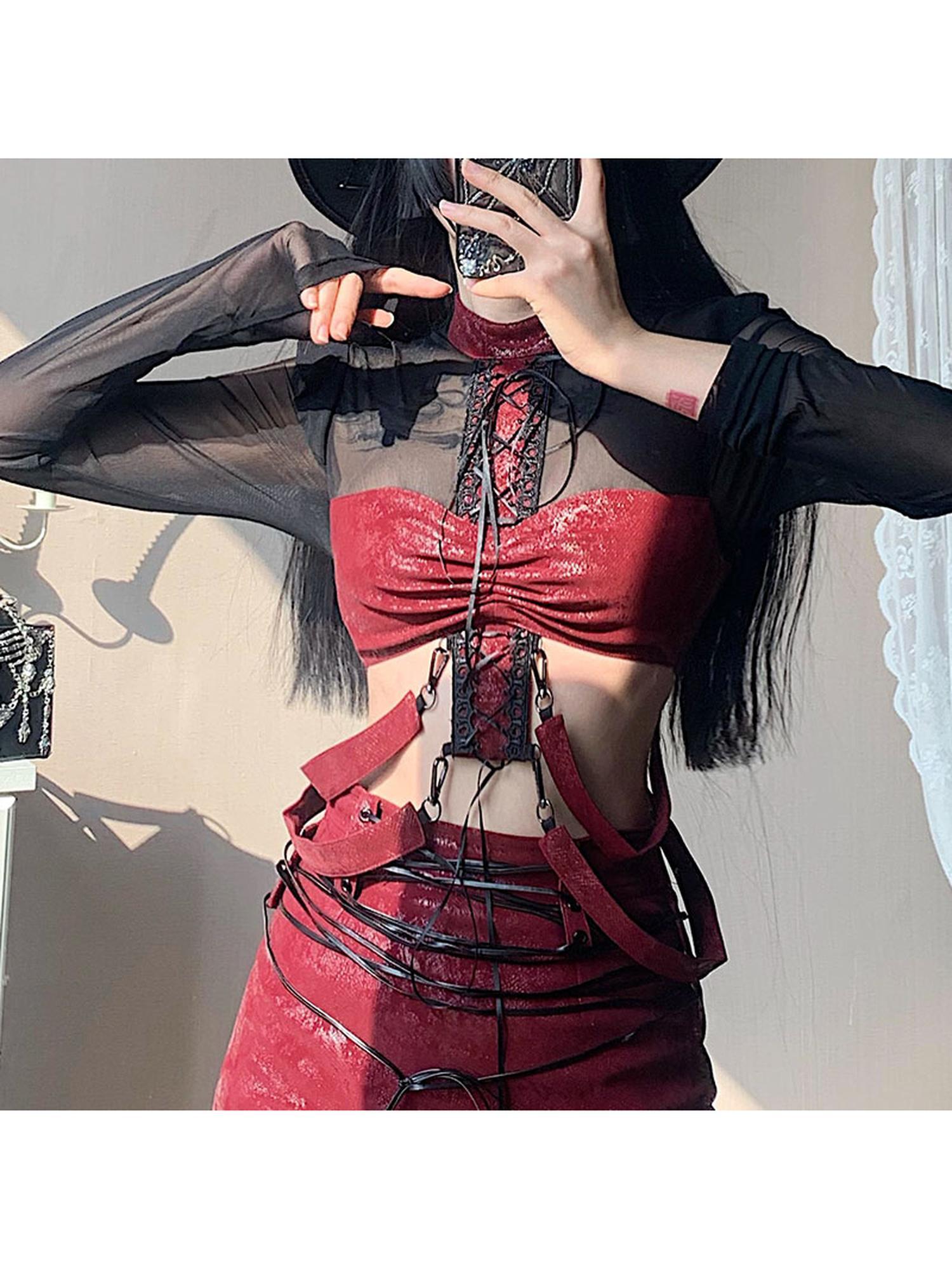 WSW WUSHENWU Original Sexy Mesh Top Size S M L