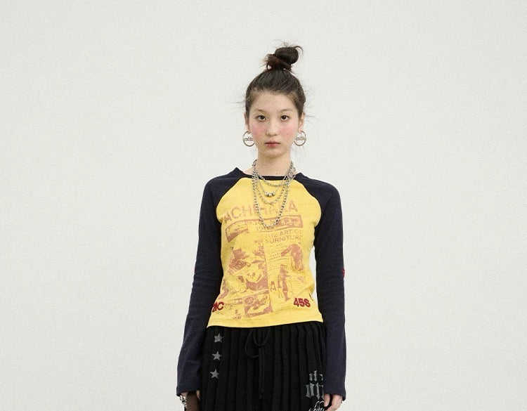 Achihara SS25: "Color-Block Retro Tee" – Vintage Vibes, Modern Edge