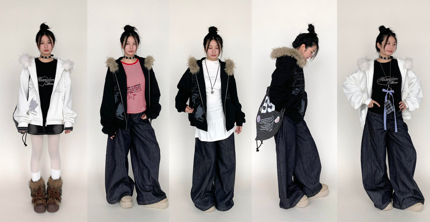 Atrandom - Y2K school-girl streetwear Sweet &amp; edgy fashion bold youth