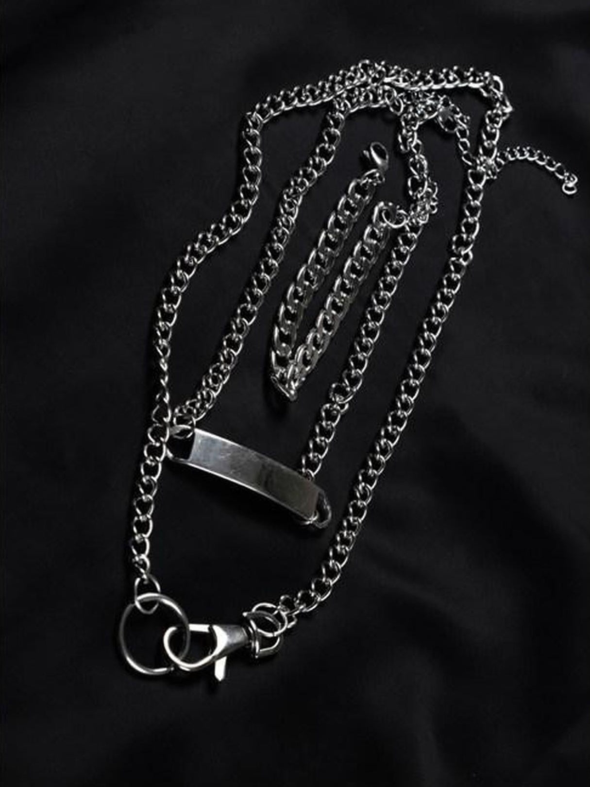 ANYQUESTION Chain Link Decorative Necklace Matching Women&