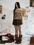 ALL iN plan Broken Hearted Teardrop Knit Top