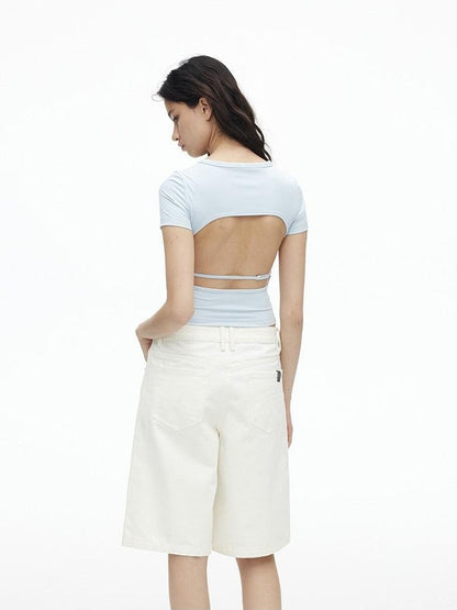 AFTADAWN White Boxy Loose Women&