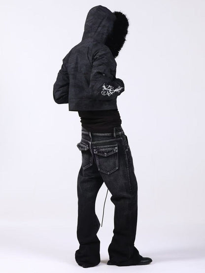 DETW onLine Sun Bleached Riveted Drawstring Stacked A Line Women&