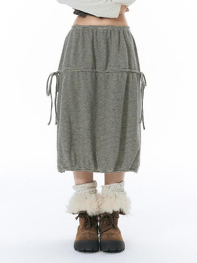 NAPSNAPS Drawstring Split Loose Fit Cotton Women&