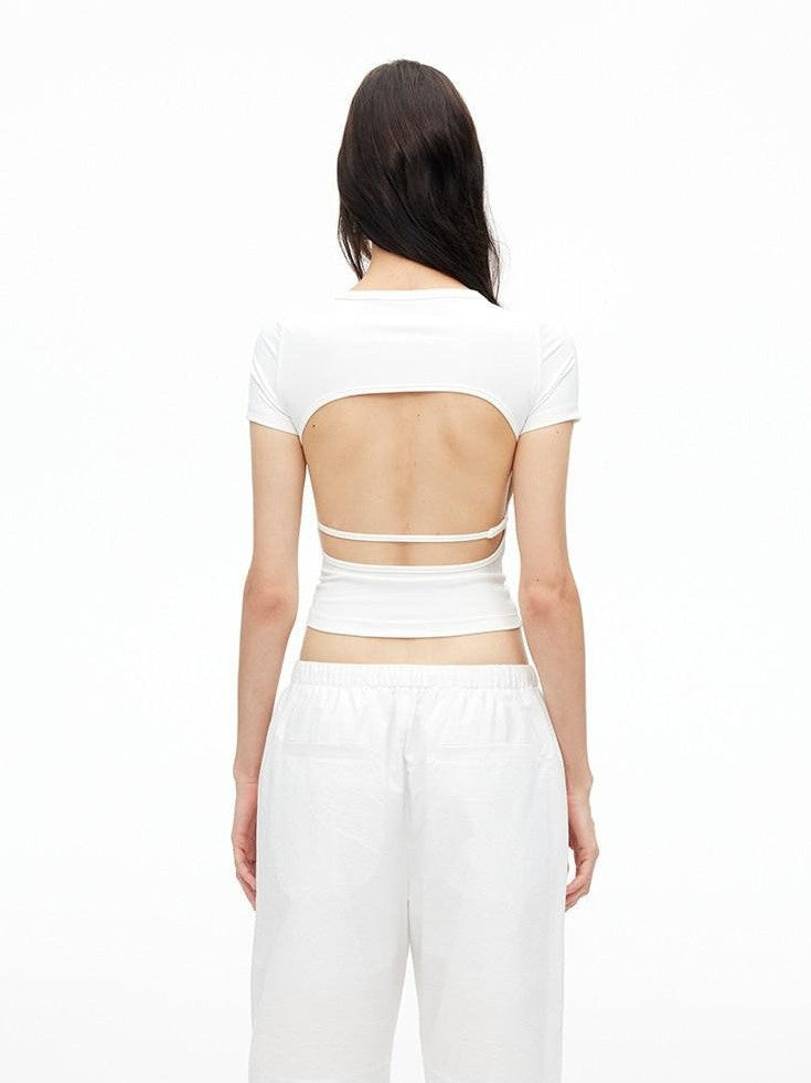 AFTADAWN Solid Breathable Quick Dry U Neck Women&
