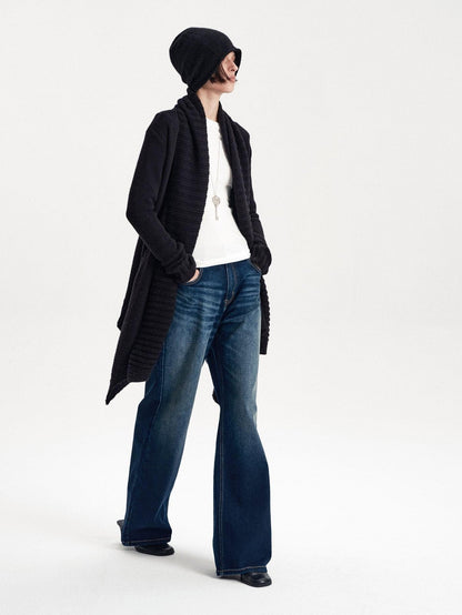 LYUOCHENG Asymmetric Irregular British Vintage Reversible Women&
