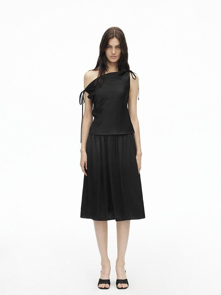 AFTADAWN Multiway One Shoulder Sleeveless Women&