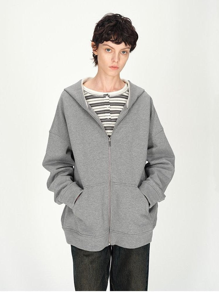 AFTADAWN Solid Oversized Hooded Pockets Women&
