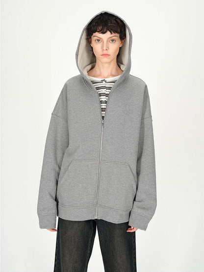 AFTADAWN Solid Oversized Hooded Pockets Women&