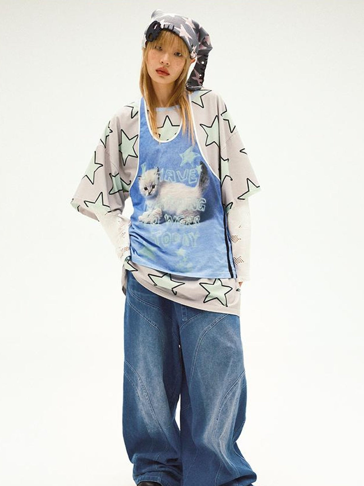 CFIERCE Print Sleeveless Top