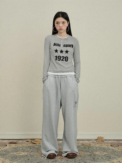 Achihara Striped Long Sleeve Layering Tee