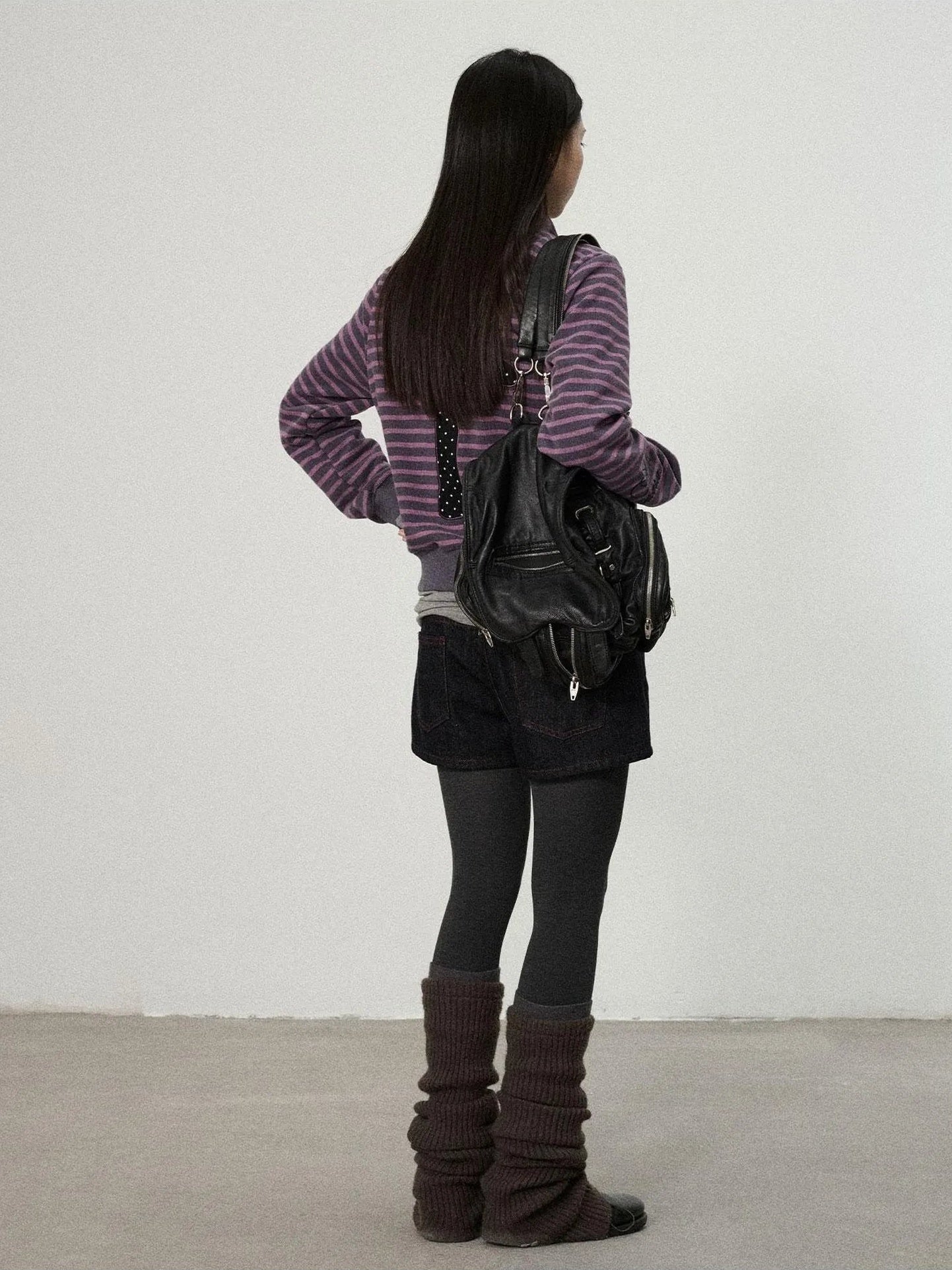 Achihara Striped Mushroom Sweatshirt