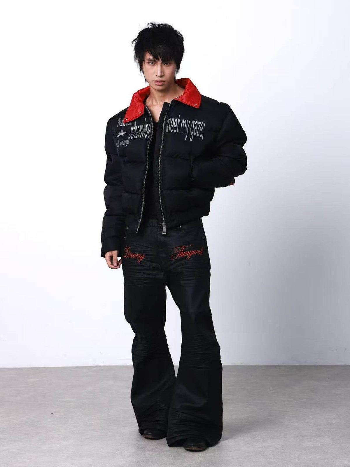 DETW onLine Embroidered Red Star Armored Curved Blade Sleeve Women&