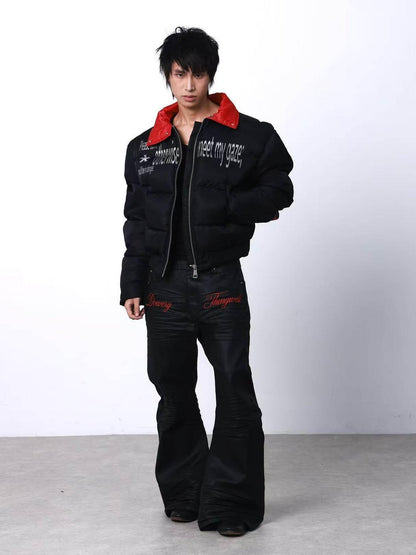 DETW onLine Embroidered Red Star Armored Curved Blade Sleeve Women&