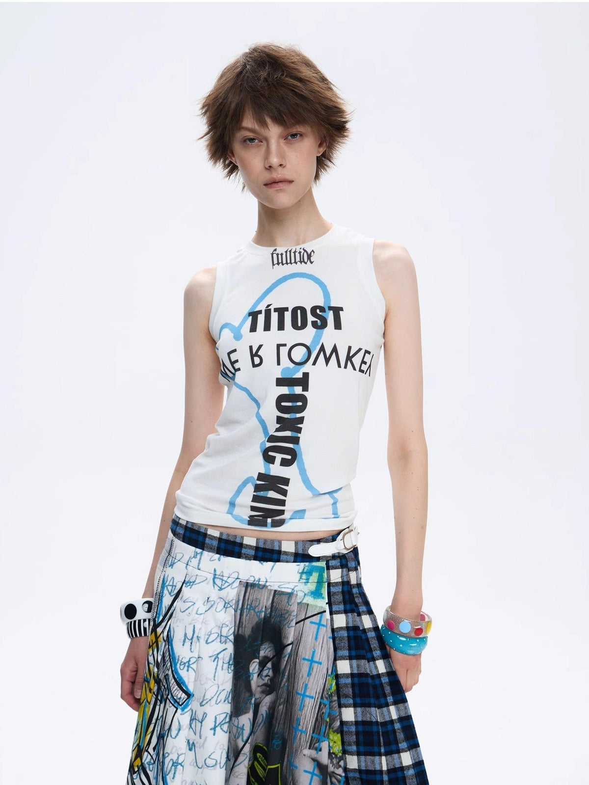 FULLTIDE Printed Stretch Slim Fit Women&
