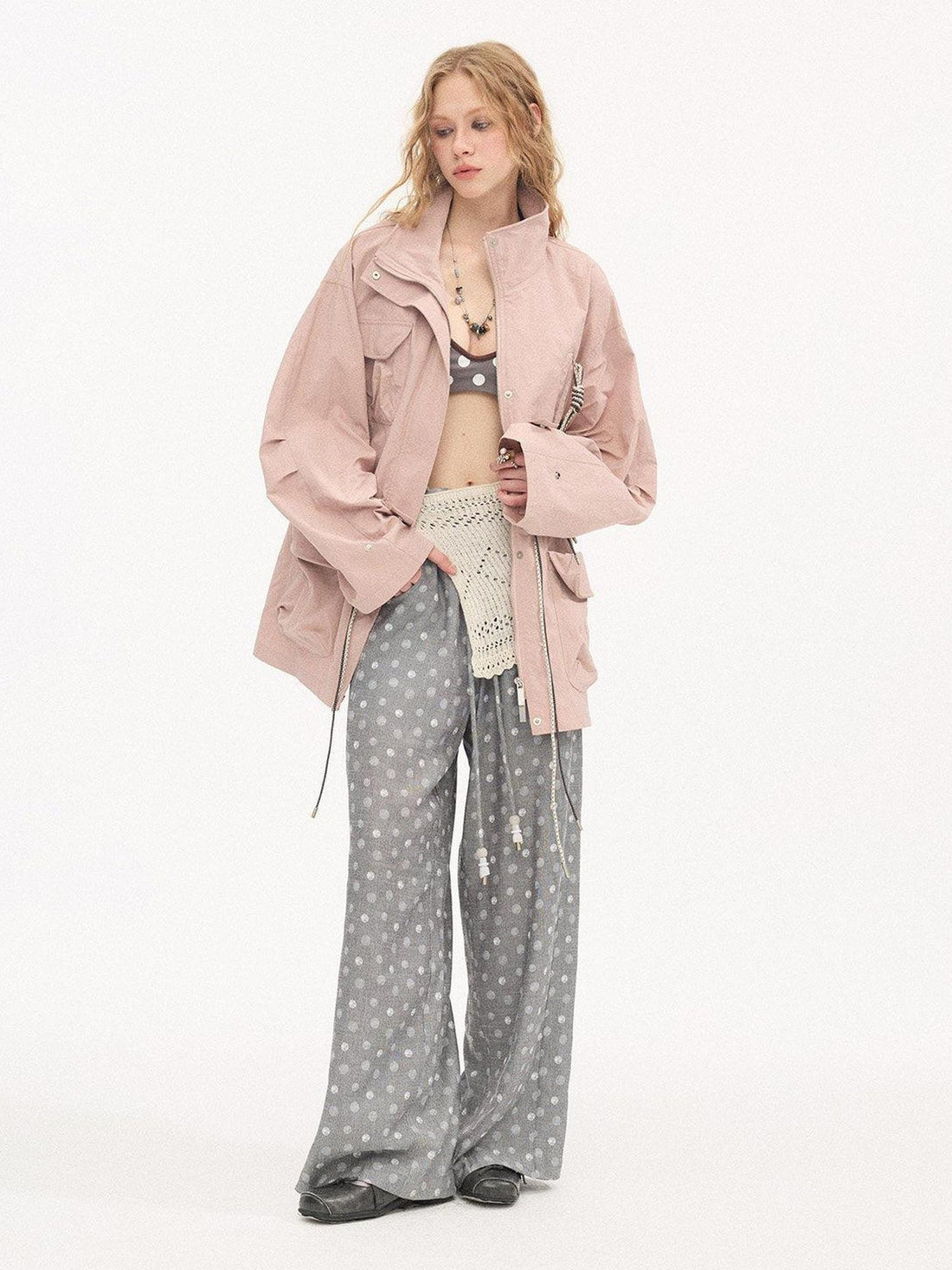 DIDDI MODA Knit Cropped Cardigan Women&