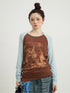 Achihara Cosmic Colorblock Long Sleeve Tee