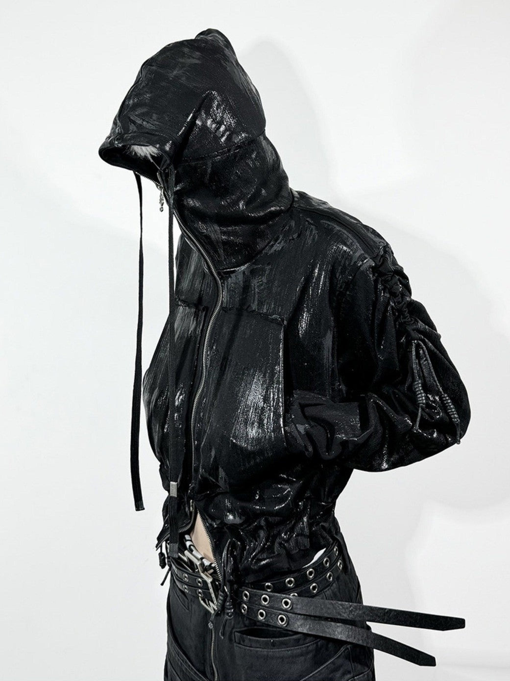 ATAnothingness Black Brushed Wax Metal Hardware Women&
