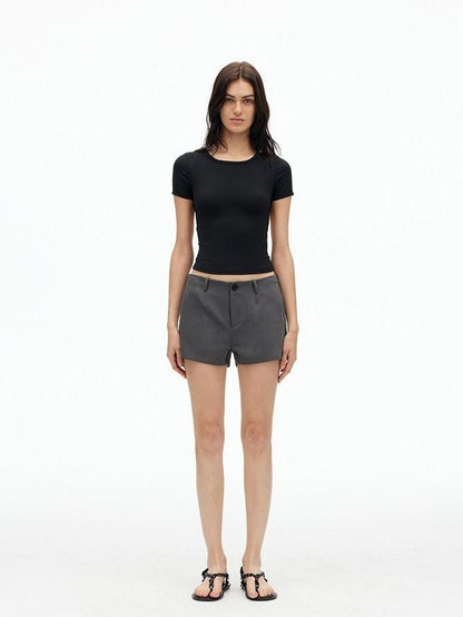 AFTADAWN Solid Breathable Quick Dry U Neck Women&