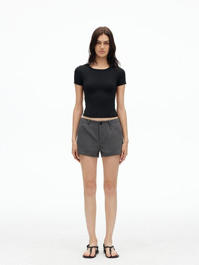 AFTADAWN Solid Breathable Quick Dry U Neck Women&