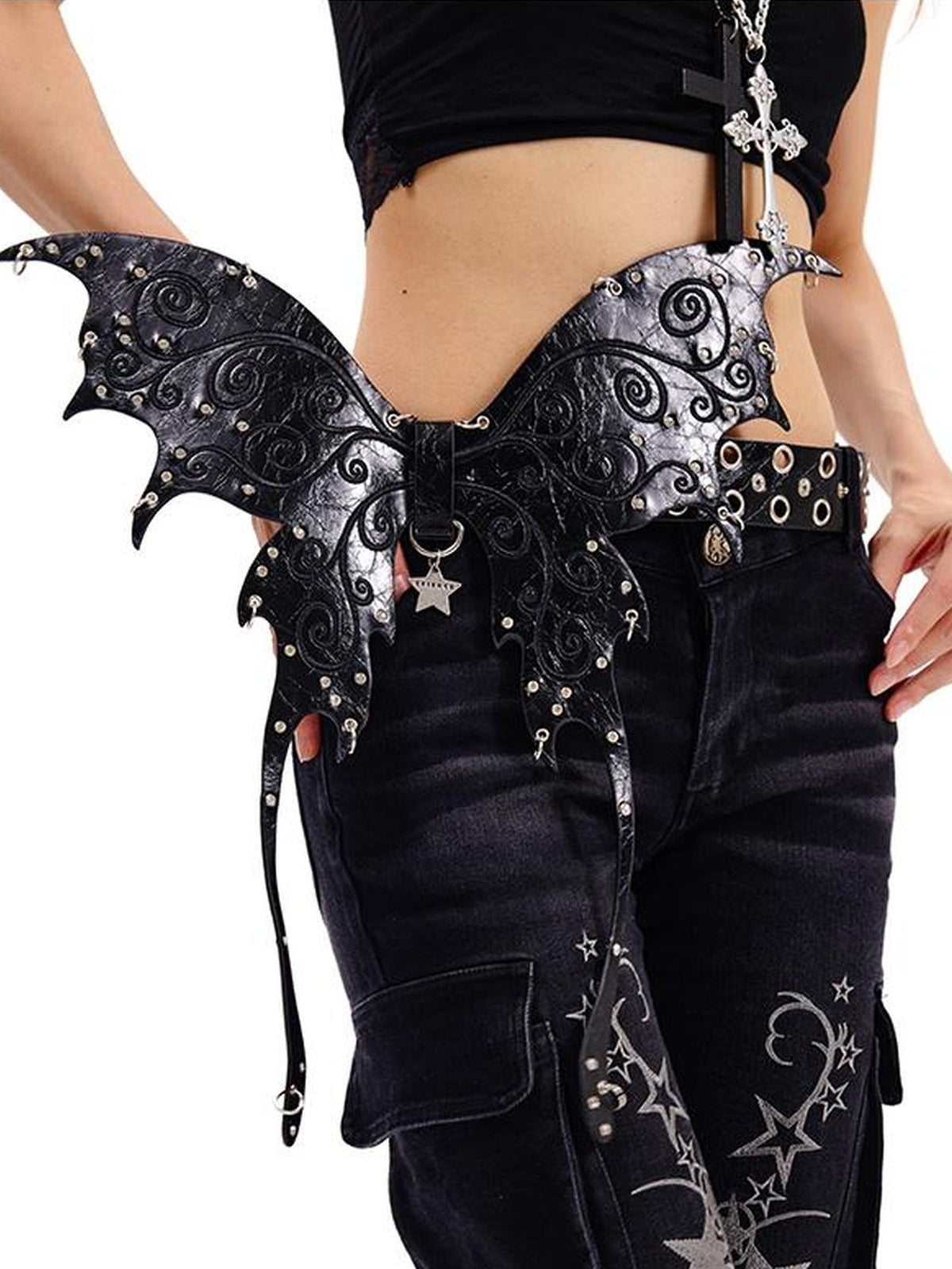 CFIERCE Butterfly Leather Belt