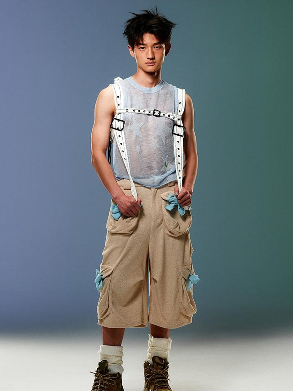 CFIERCE Silver Star Knit Vest
