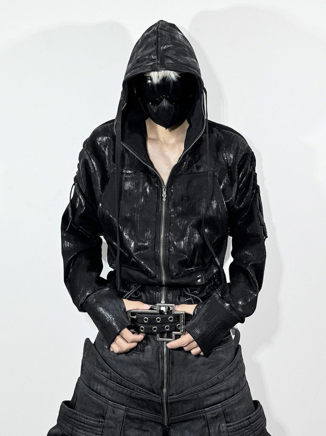 ATAnothingness Black Brushed Wax Metal Hardware Women&