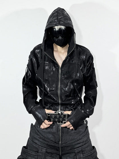 ATAnothingness Black Brushed Wax Metal Hardware Women&
