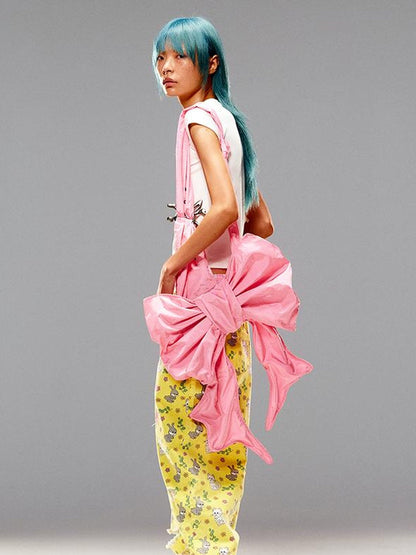 CFIERCE Bow Trimmed Crossbody Envelope Bag