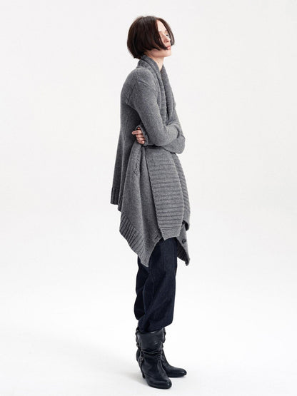LYUOCHENG Asymmetric Irregular British Vintage Reversible Women&