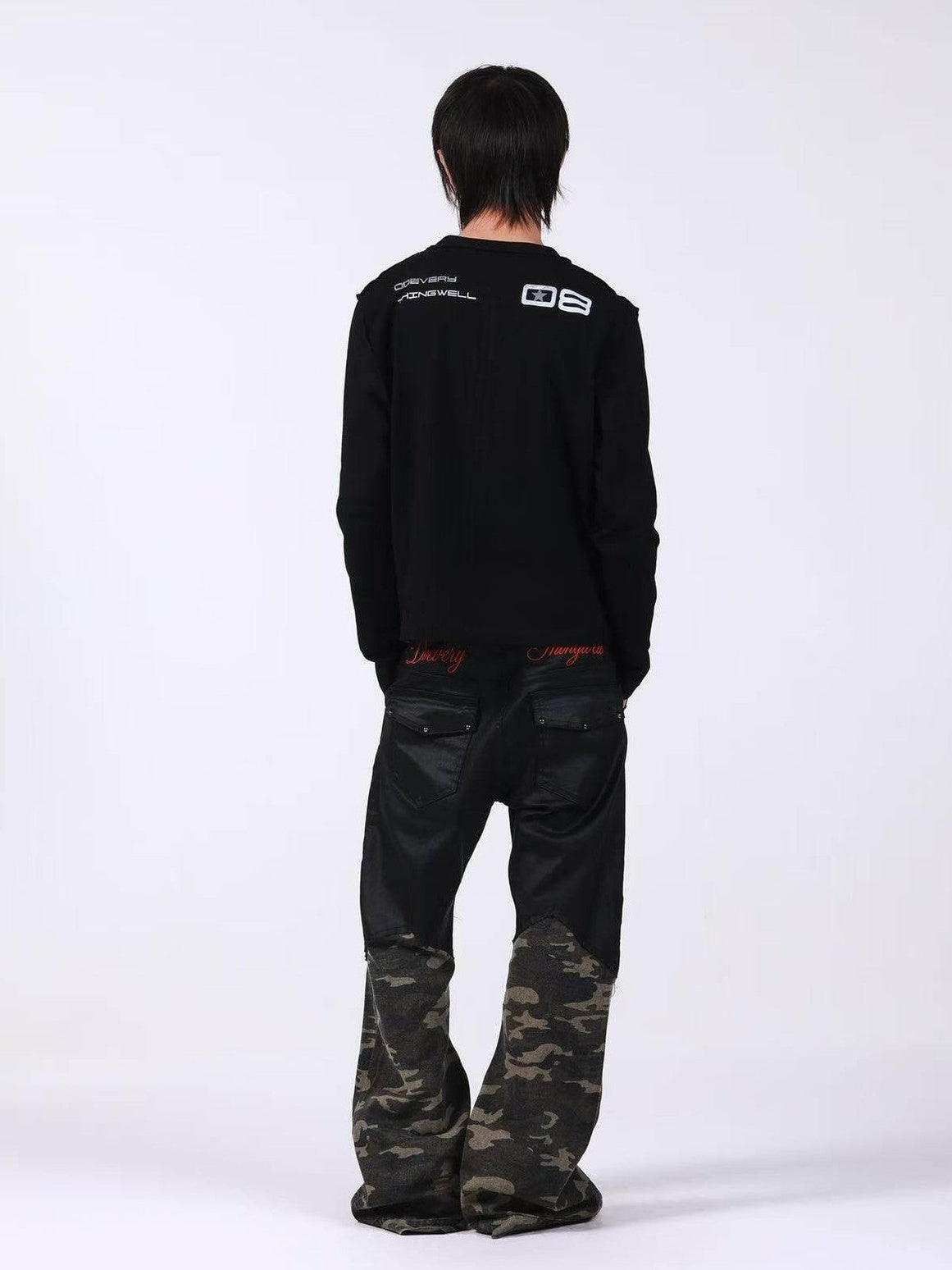 DETW onLine Red Star Reverse Seam Zipper Digital Print Women&