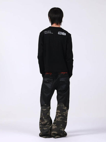 DETW onLine Red Star Reverse Seam Zipper Digital Print Women&