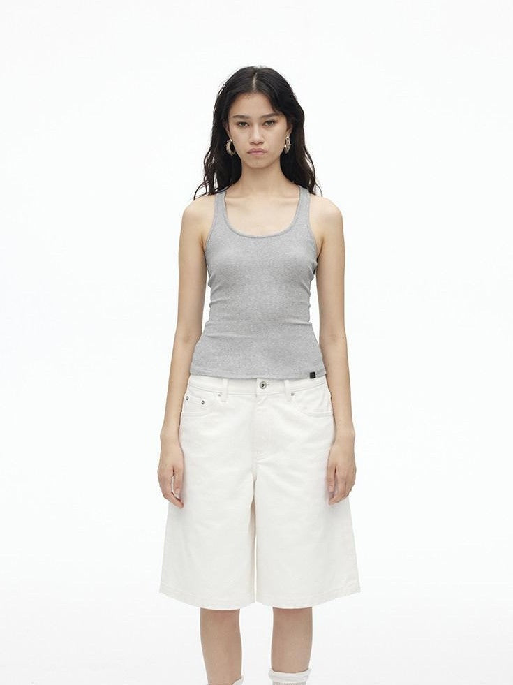 AFTADAWN U Neck Backless Slim Racerback Women&