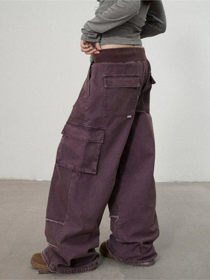 Achihara Vintage Star Work Pants With Adjustable Cuffs