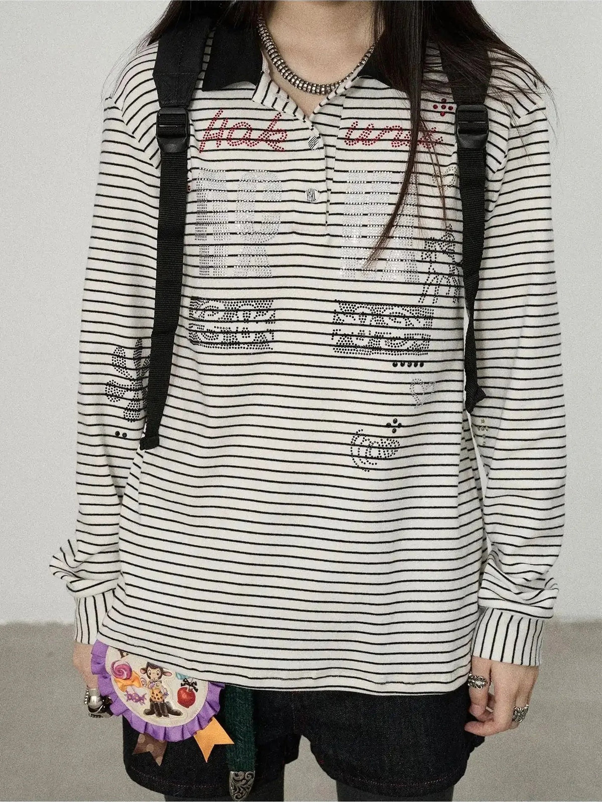 Achihara Matata 2.0 Stripe Polo Shirt Relaxed Fit Cotton Blend