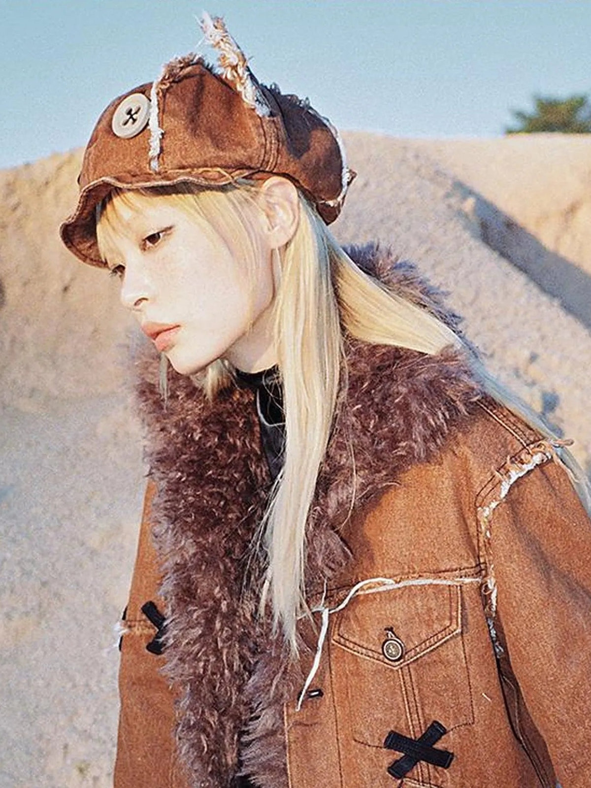 CFIERCE Abandoned Teddy Bear Doll Hat