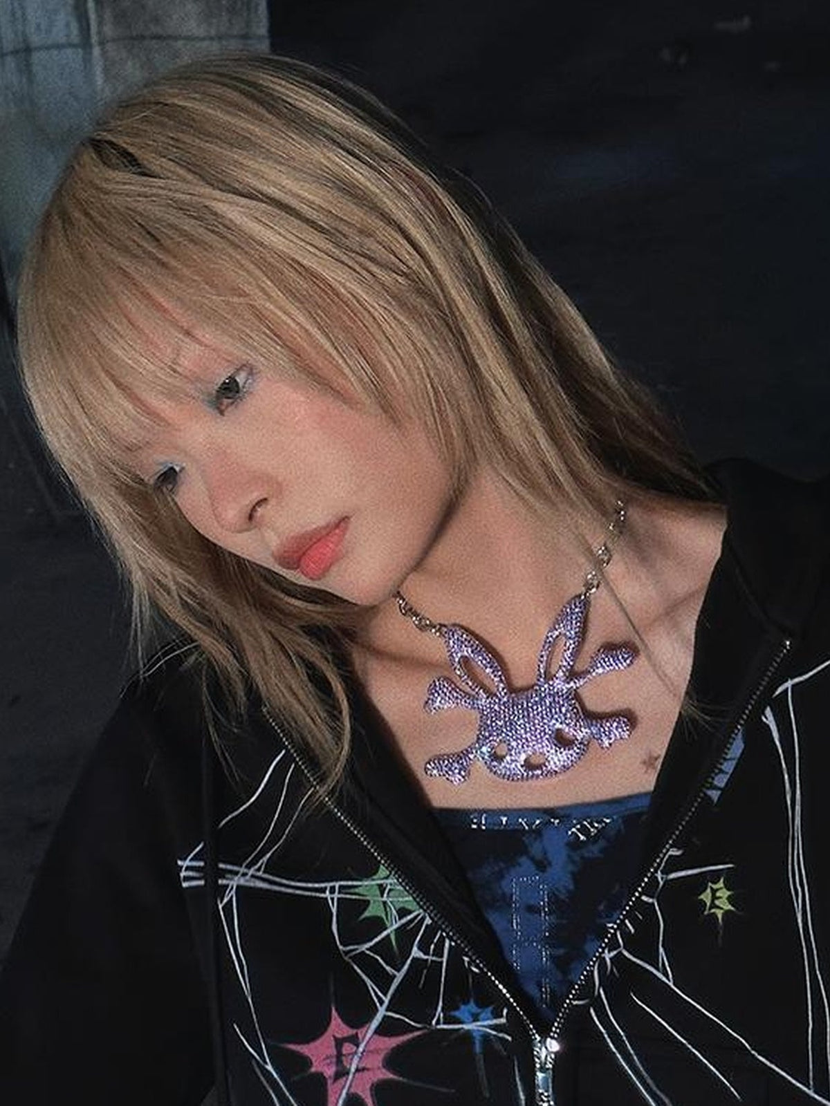 CFIERCE Rabbit Skull Pendant Necklace