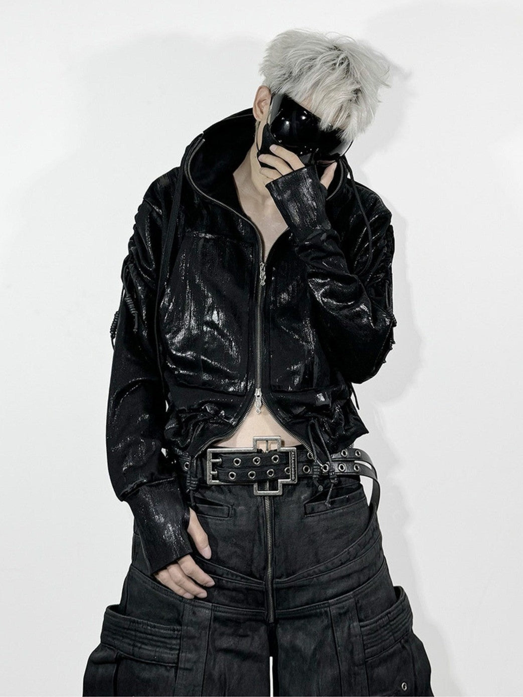 ATAnothingness Black Brushed Wax Metal Hardware Women&