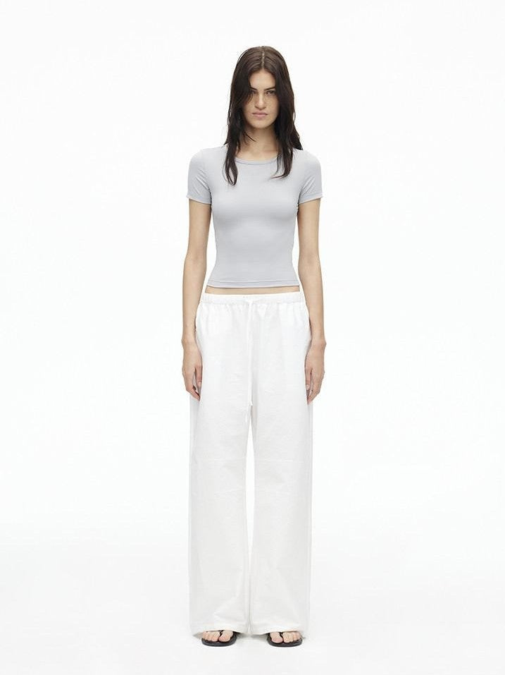 AFTADAWN Relaxed Pleated Split Scimitar Women&