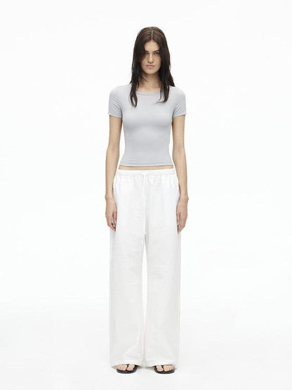 AFTADAWN Relaxed Pleated Split Scimitar Women&