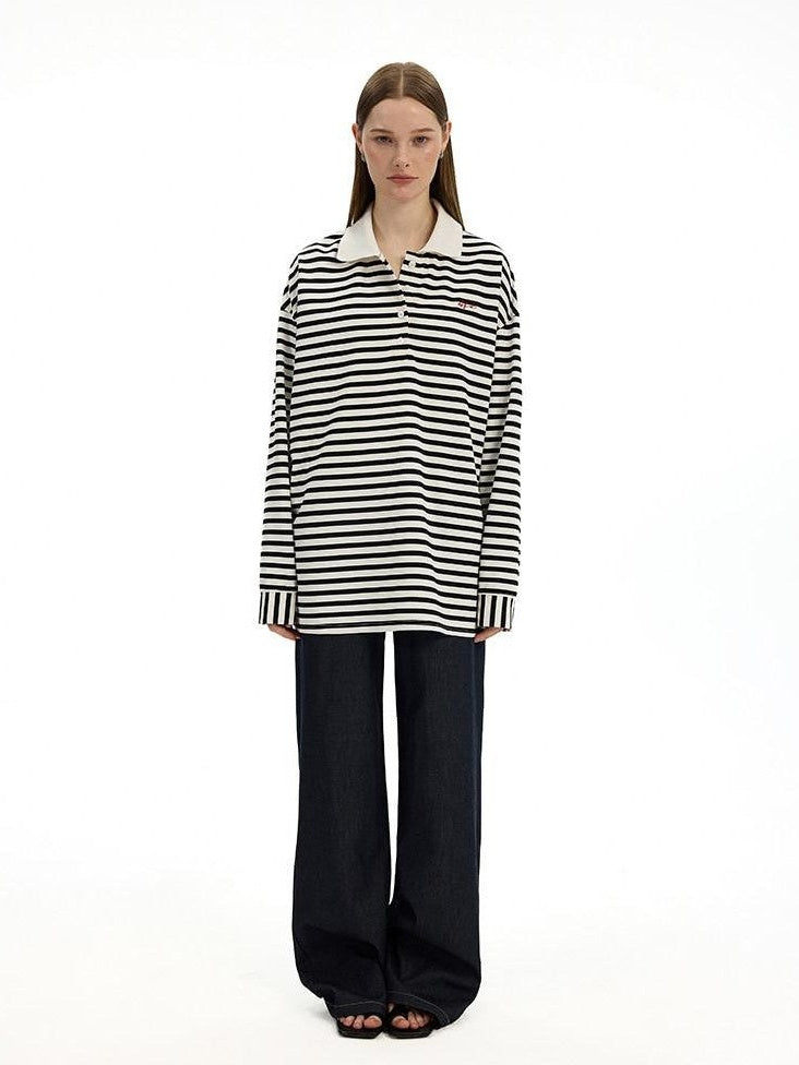 AFTADAWN Black White Striped Patchwork Women&