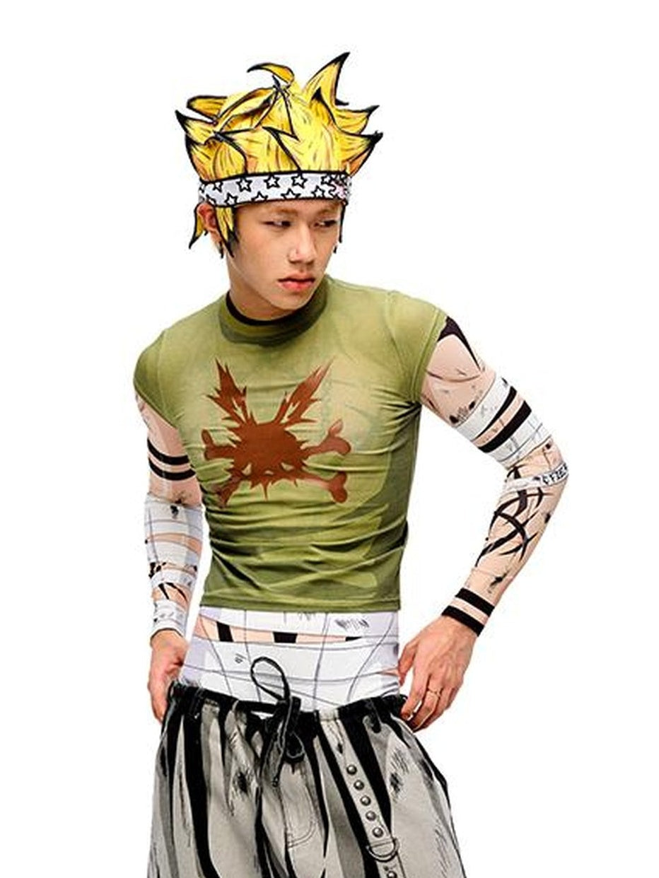 CFIERCE Printed Short Hair Cap