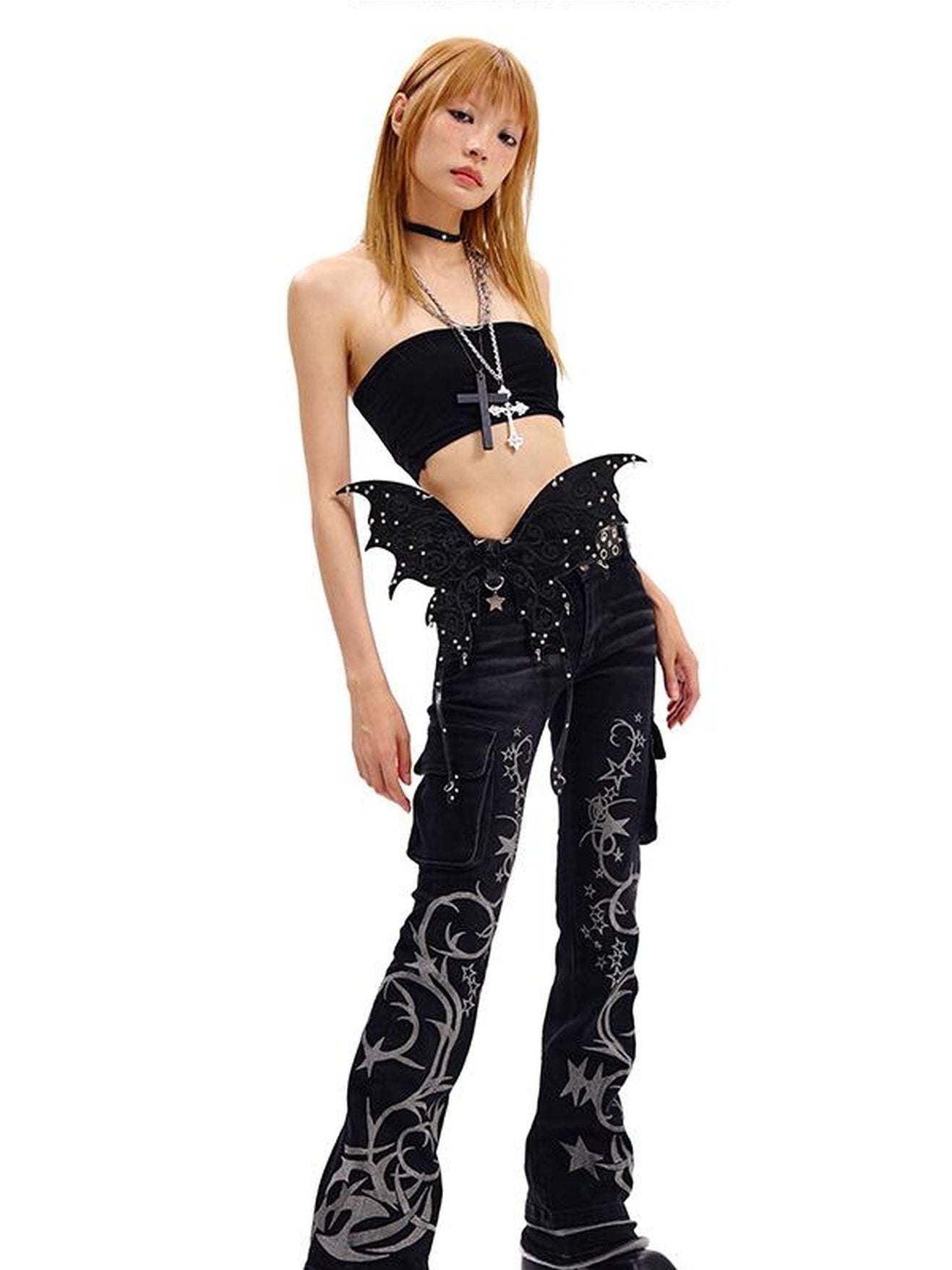 CFIERCE Butterfly Leather Belt