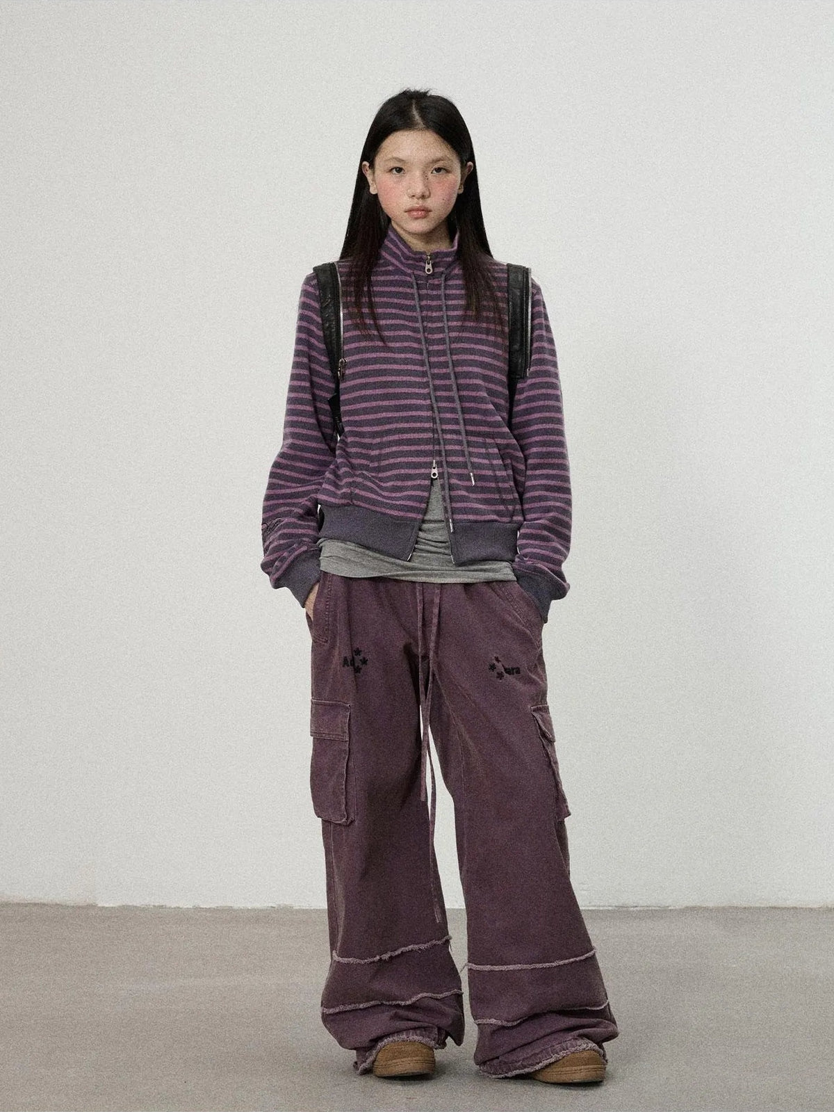 Achihara Striped Mushroom Sweatshirt