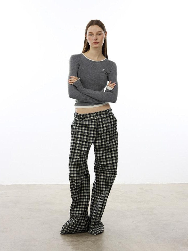 AFTADAWN Colorblock Faux Two Piece Women&
